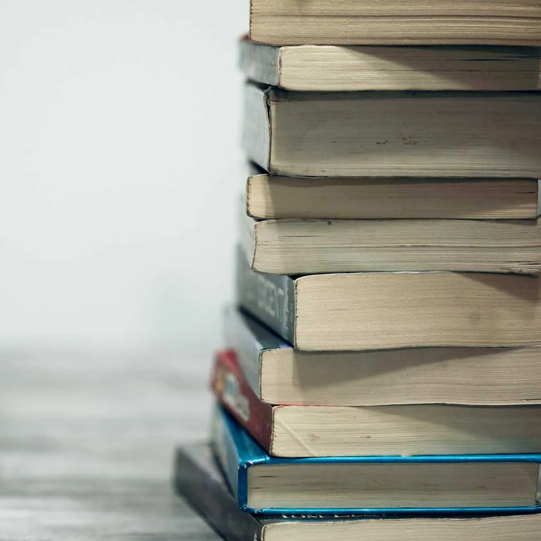 A stack of books
